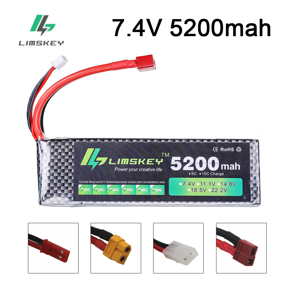 Hobby Rc Quadcopters & Multirotors - Akumulator Limskey Power 7.4V 5200mAh 30C