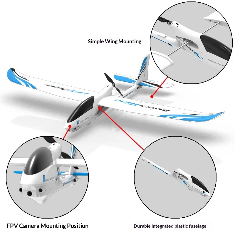 VOLANTEXRC Elektryczny Samolot – Rc Glider Foam Wing recenzja i cena