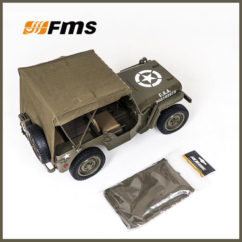 Dach płócienny FMS 1/12 C1167  – Rc Jeep Hobby recenzja i cena